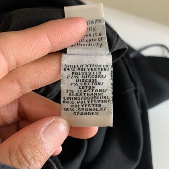 Diane Von Furstenberg Dress Womens 0 Black Bevin Ruched Crepe Sheath Side Zip - Picture 11 of 16